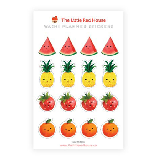 The Little Red House - Fruit Planner Washi Stickers