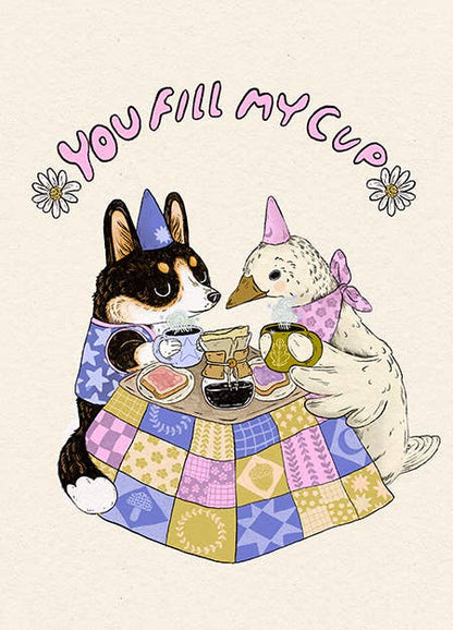 Marika Paz Illustration - You Fill My Cup Card