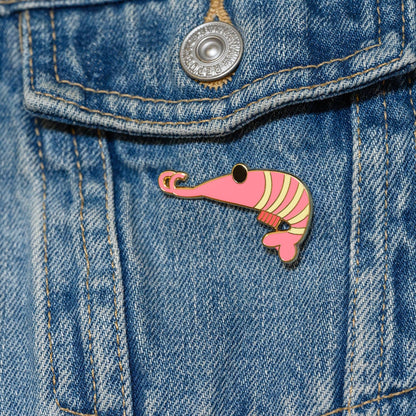 Kayan Pepper Co. - Shrimple Minded Hard Enamel Pin