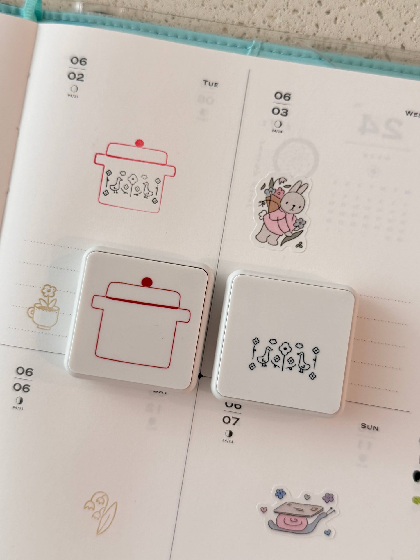 dana ate oatmeal! - Slow Cooker Slide Stamp