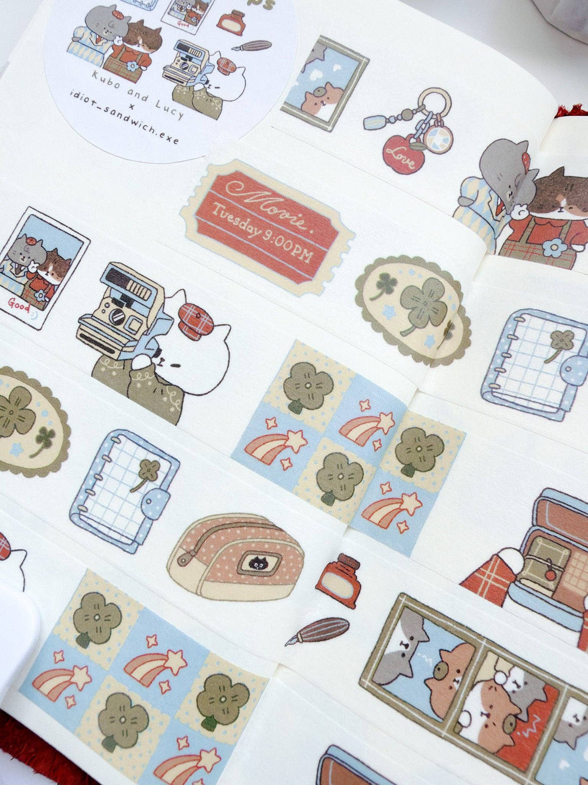 Kuboandlucy x Idiot Sandwich Washi Tape - My Journal Sips - Polaroid