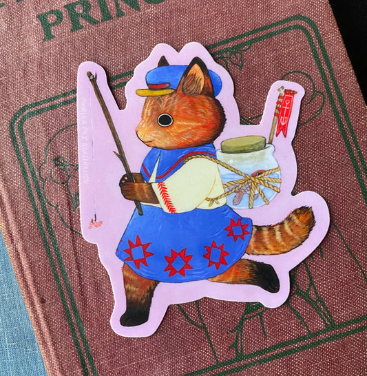 Marika Paz Illustration - Fisher Cat Sticker