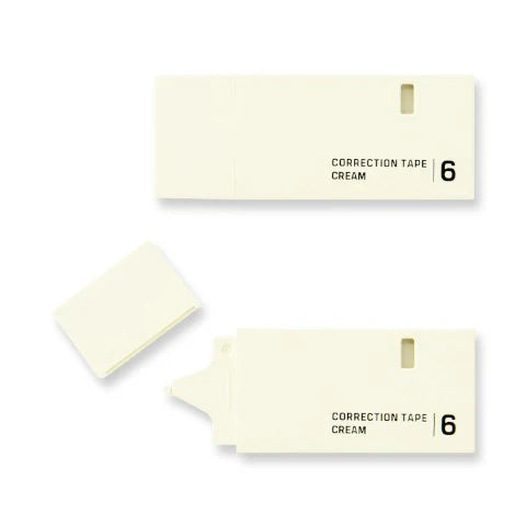 Midori Paper Correction Tape - 6mm - Cream