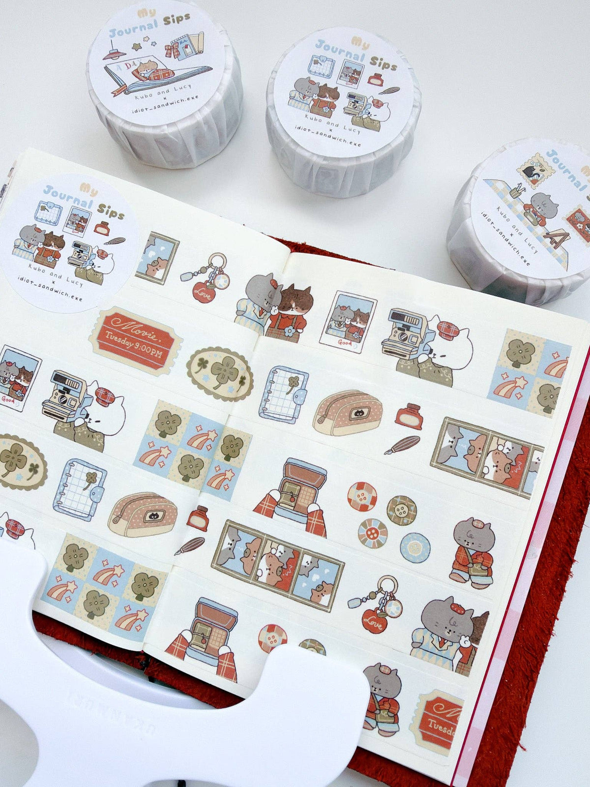 Kuboandlucy x Idiot Sandwich Washi Tape - My Journal Sips - Polaroid