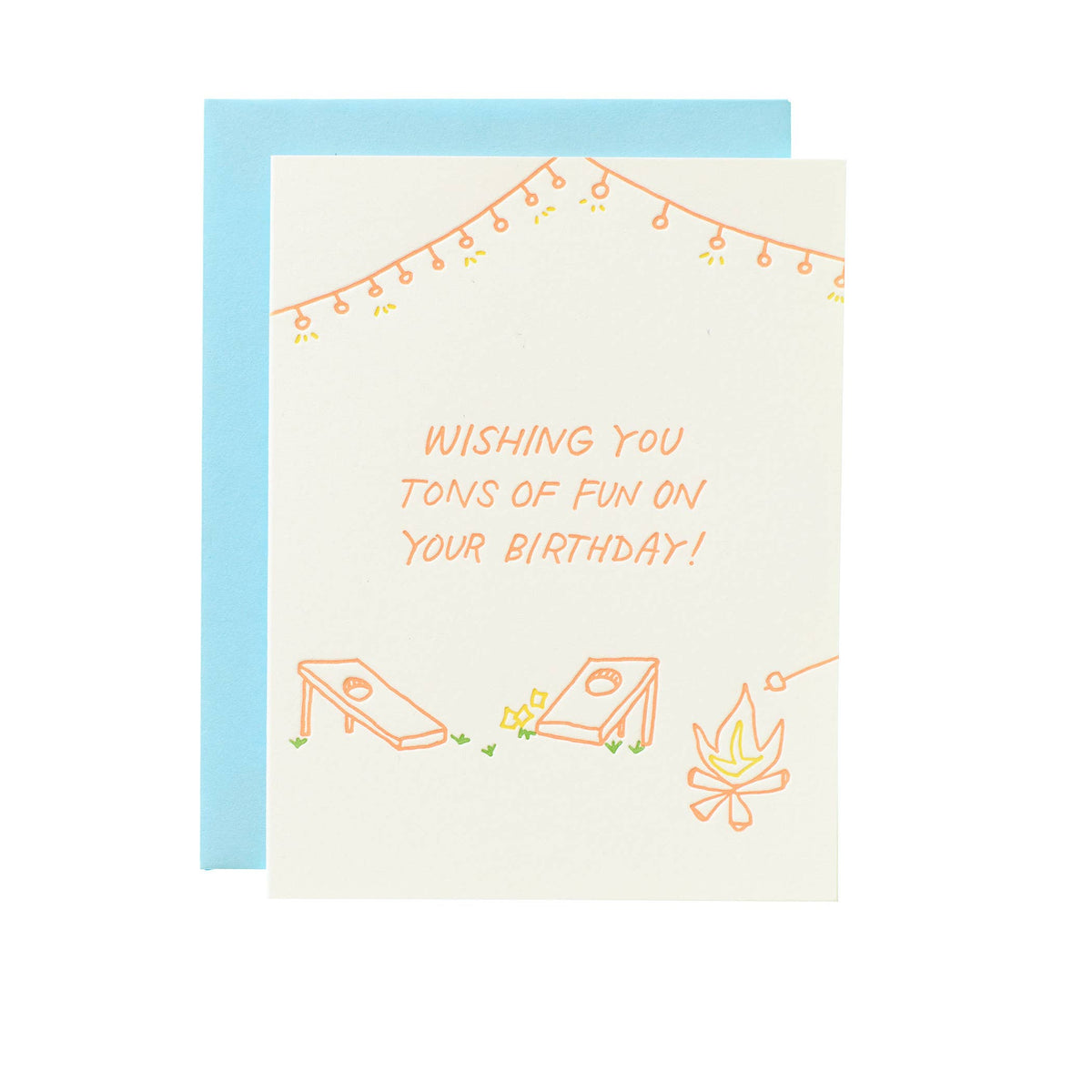 Shorthand Press - Letterpress Greeting Card - Tons Of Fun Birthday