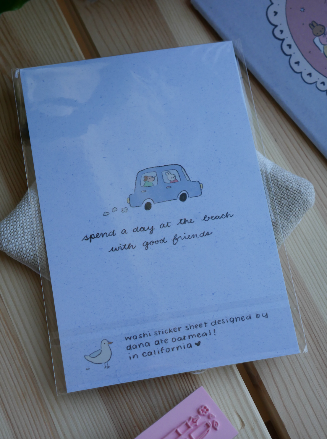 dana ate oatmeal! - Roadtrip To the Beach Washi Sticker Sheet