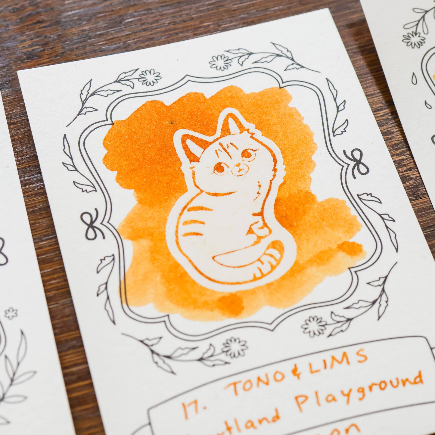 Thousand Skies - Ink Cards - Neighborhood Cats