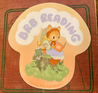 Marika Paz Illustration - BRB Reading Sticker