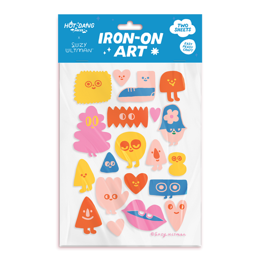 Hot Dang Press - HDP x Suzy Ultman Iron-On Sheet Set - Lovies