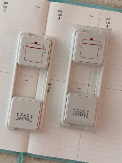 dana ate oatmeal! - Slow Cooker Slide Stamp