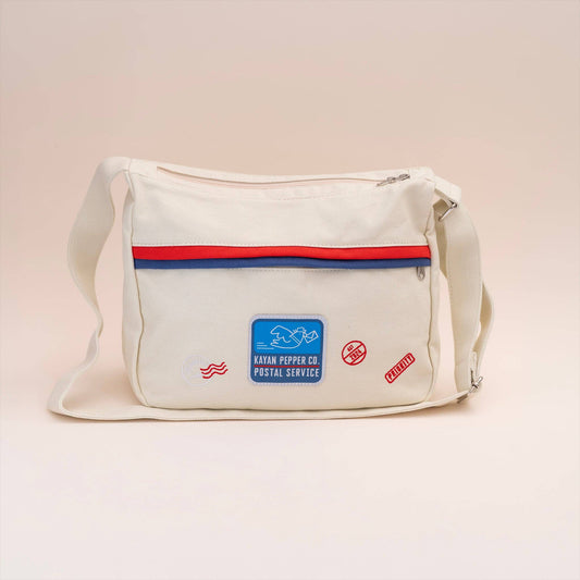 Kayan Pepper Co. - Kayan Postal Service Shoulder Bag - Cream White