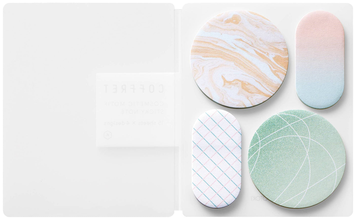 King Jim Coffret Sticky Note - Peacock Green