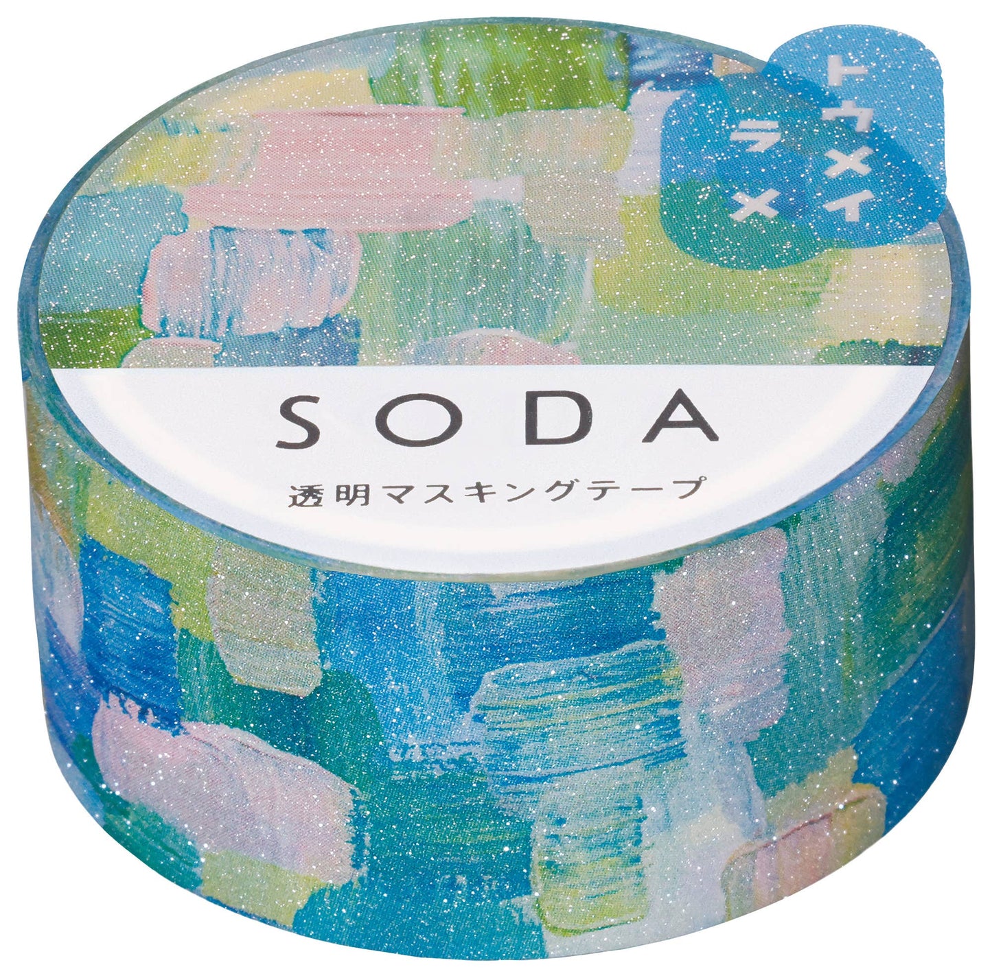 SODA Clear Washi Tape - Glitter - Tapestry