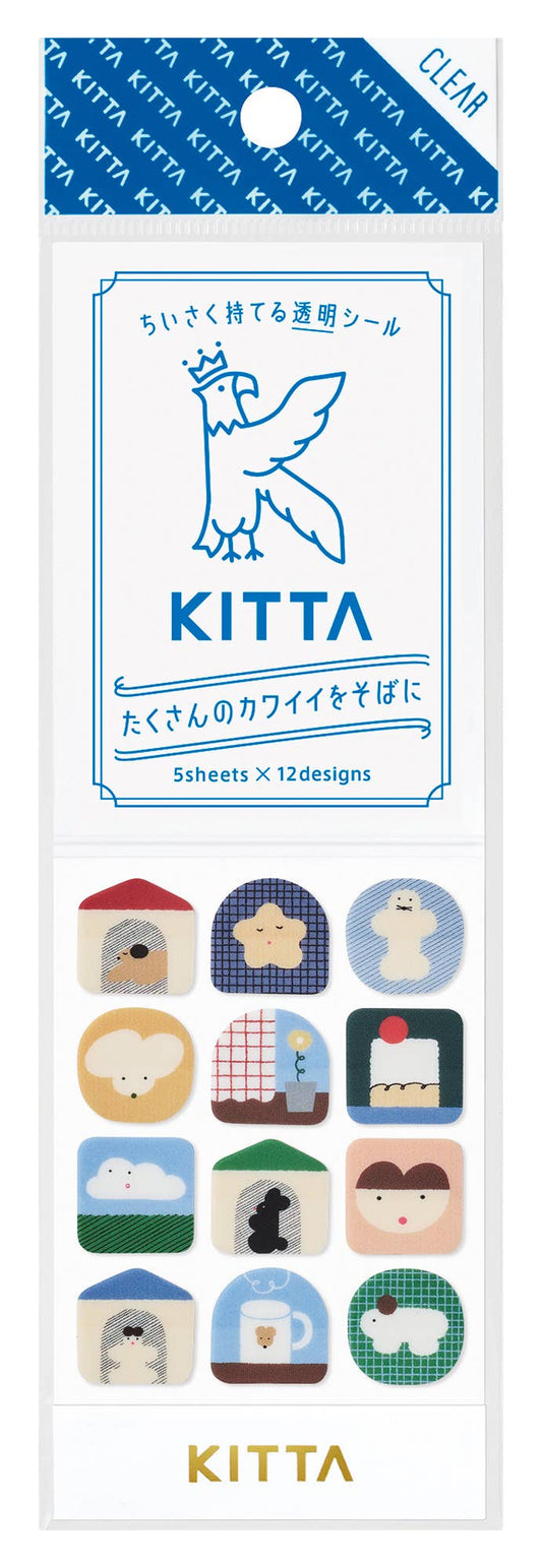 KITTA Washi Tape - Clear Series - Postage Stamp Home