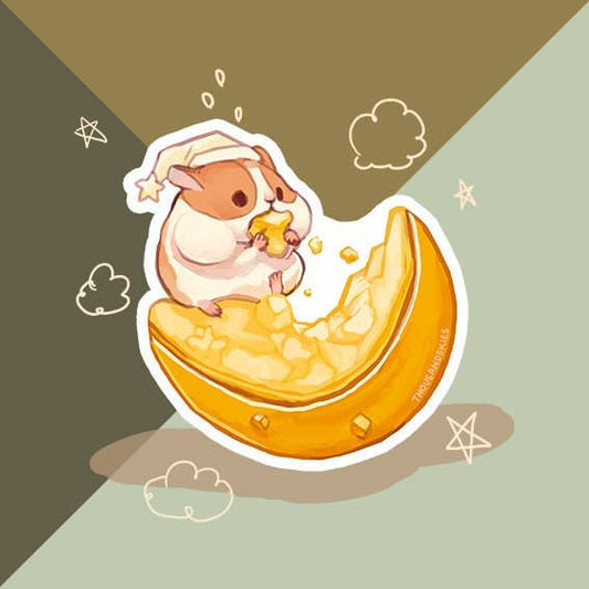Thousand Skies - Vinyl Sticker - Moon Maker Hamster