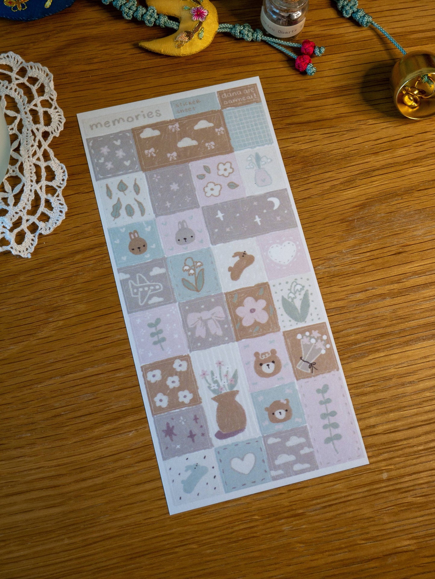 dana ate oatmeal! - Memories Washi Sticker Sheet
