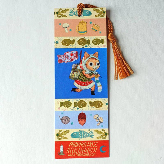 Marika Paz Illustration - Cat Adventure Bookmark