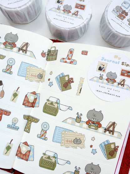 Kuboandlucy x Idiot Sandwich Washi Tape - My Journal Sips - Stationery