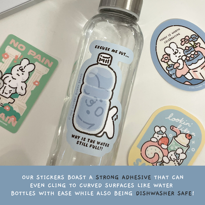 The Chubby Bunny Brand - Today is Worth Celebrating Vinyl Sticker