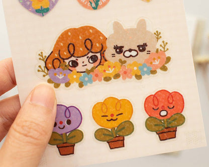 Lovesoup Sticker Sheet - Floral Deco