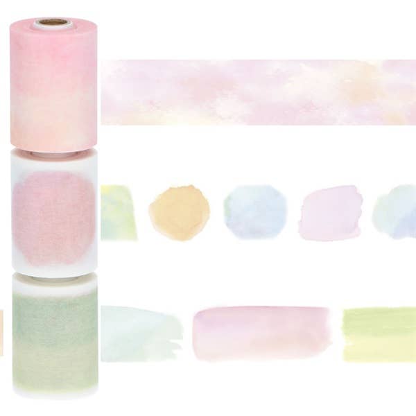 MARK'S Masté Perforated Washi Tape - Water Paint Color Monthly