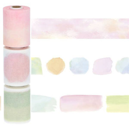 MARK'S Masté Perforated Washi Tape - Water Paint Color Monthly