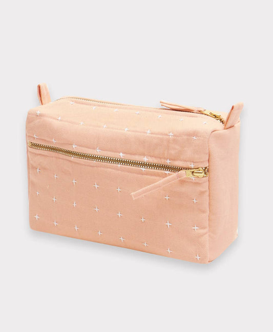 Anchal - Large Cross-Stitch Toiletry Bag