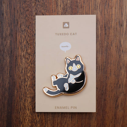 Thousand Skies - Enamel Pin - Tuxedo Cat