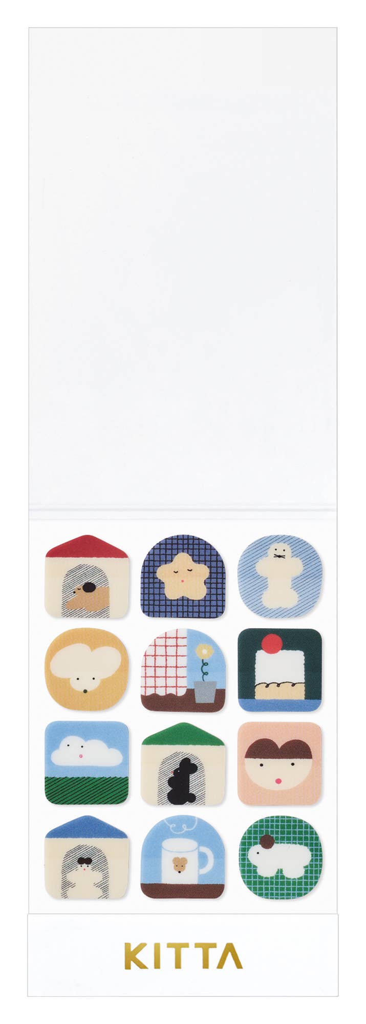 KITTA Washi Tape - Clear Series - Postage Stamp Home