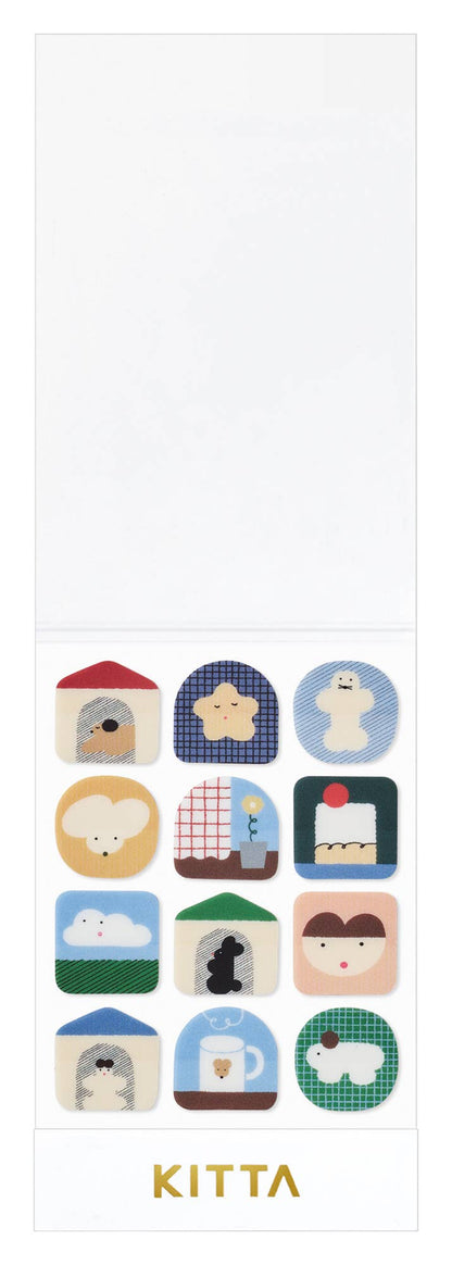 KITTA Washi Tape - Clear Series - Postage Stamp Home