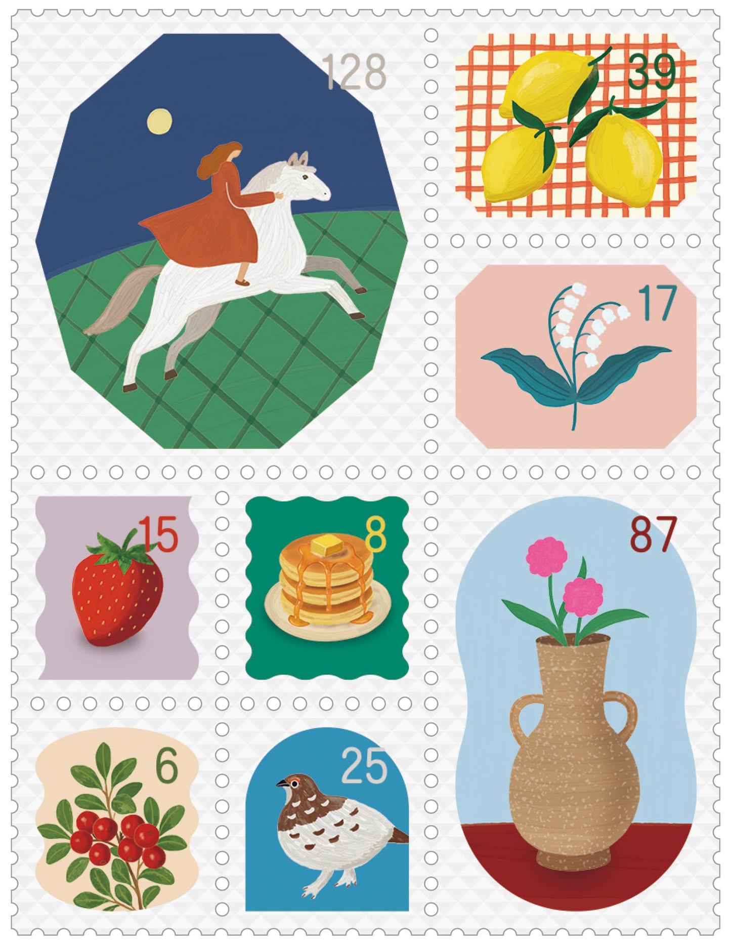 KITTA Washi Tape - Clear Series - Postage Stamp Memory