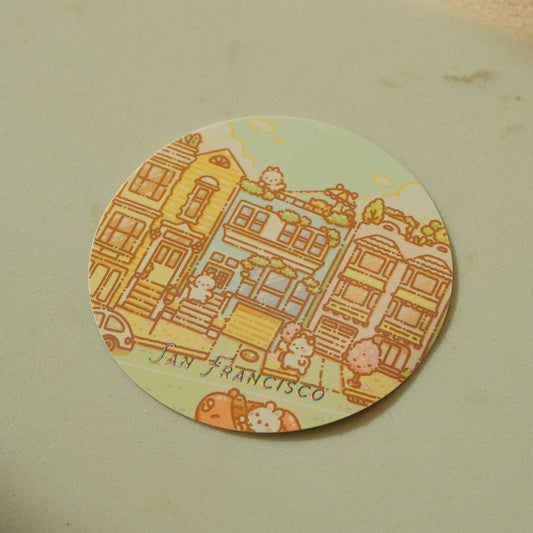 2jingis2jing - Die Cut Sticker - California Series - San Francisco