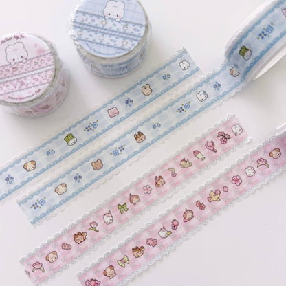 Atelier by Jo - Die-Cut Washi Tape - Blue Lace