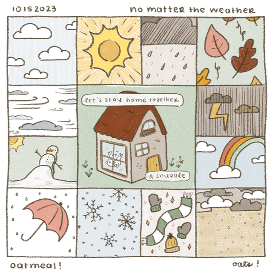 dana ate oatmeal! - No Matter the Weather Sticker Sheet