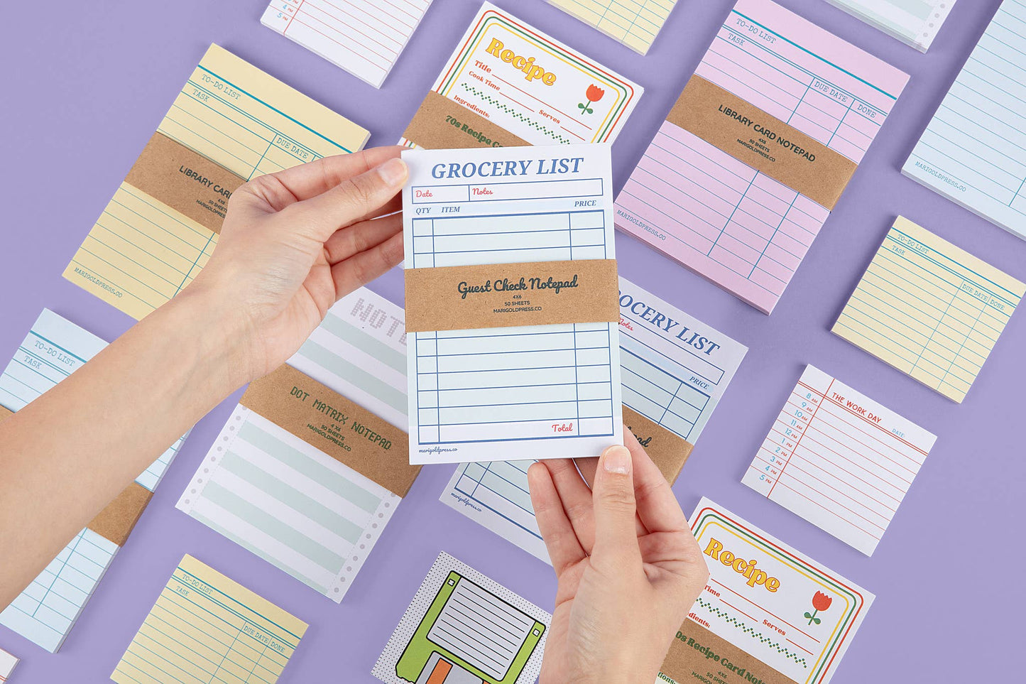 Marigold Press - Guest Check Grocery List Notepad