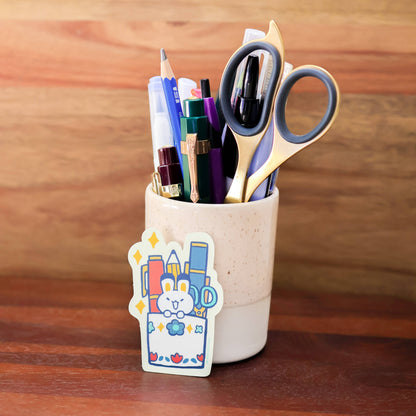 Thousand Skies - Holographic Vinyl Sticker - Pen Holder
