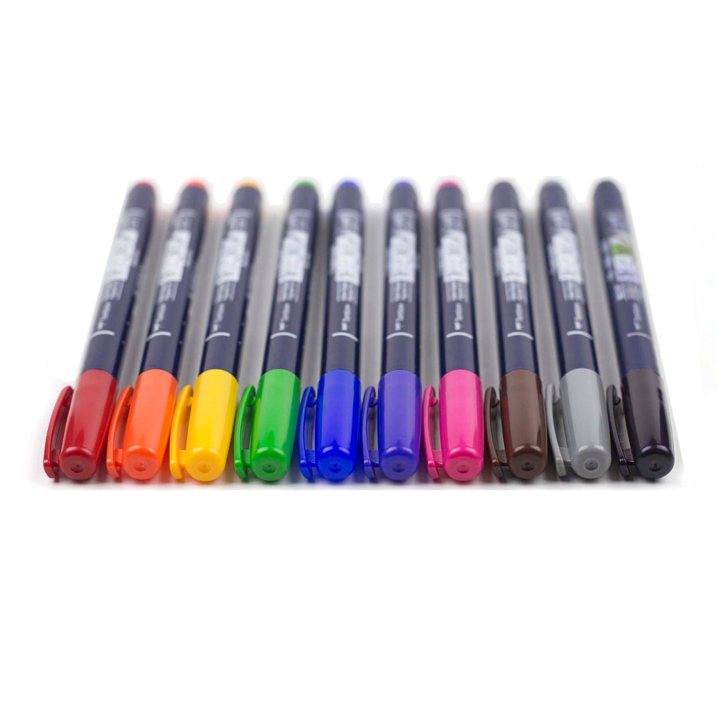 Tombow - Fudenosuke Colors Calligraphy Brush Pens - Set of 10