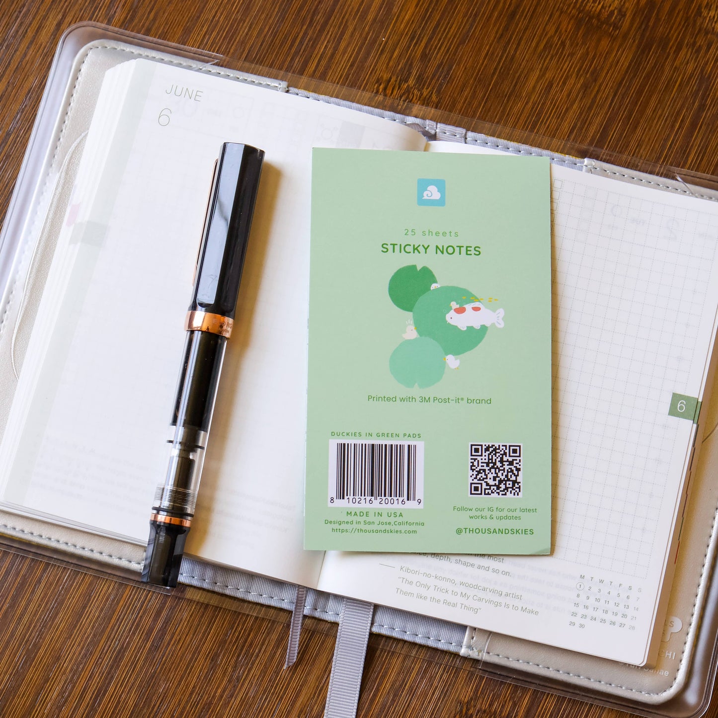 Thousand Skies - Sticky Notes - Duckies in Green Pads
