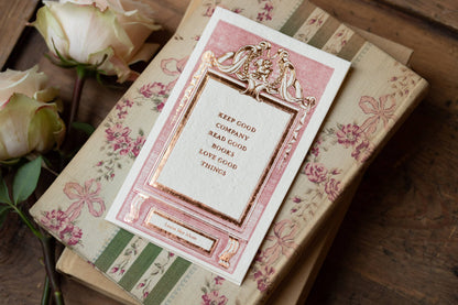 Oblation Papers & Press - Foil Letterpress Card - Women's Literature: Louisa May Alcott Quote