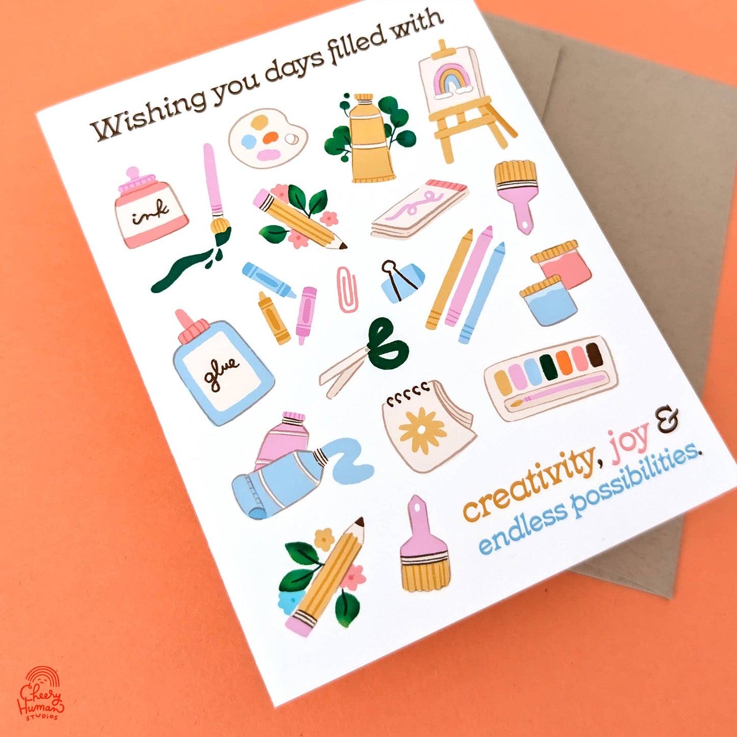 Cheery Human Studios - Greeting Card - Creativity, Joy & Endless Possibilities