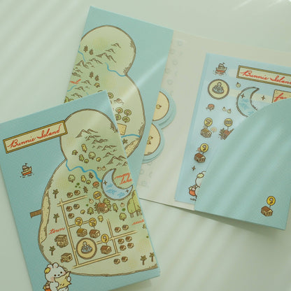 2jingis2jing - Bunnie Island Mini Stationery Pack