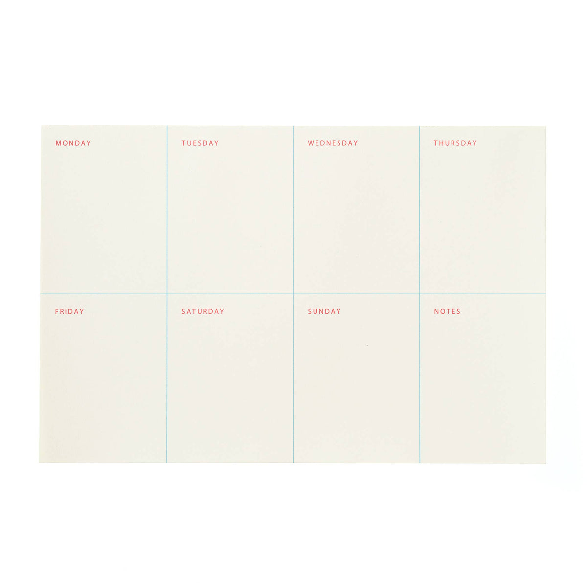Shorthand Press - Weekly Notepad