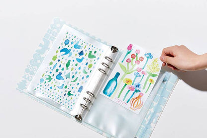 HITOTOKI by KING JIM - OTONA Sticker File Pocket Refill - Binder Type