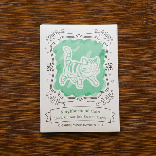 Thousand Skies - Ink Cards - Neighborhood Cats