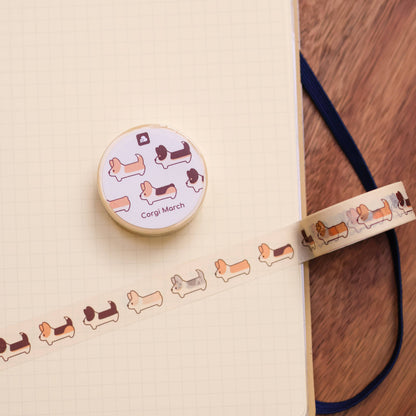 Thousand Skies - Washi Tape - Corgi March