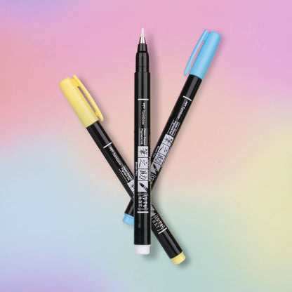 Tombow - Fudenosuke Pastel Calligraphy Brush Pens - Set of 6