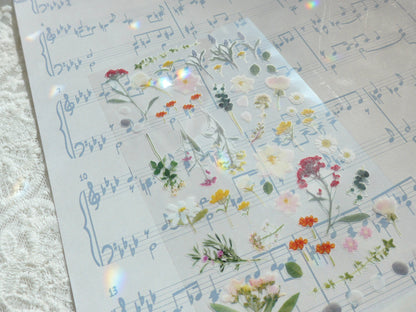 Suatelier Stickers - No.1089 | Flower Letter