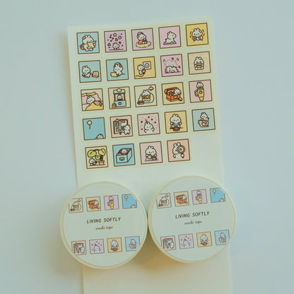 2jingis2jing - Living Softly Washi Tape