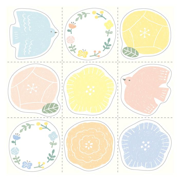 Furukawashiko Bi-Fold Color Paper - Spring Series - Flower