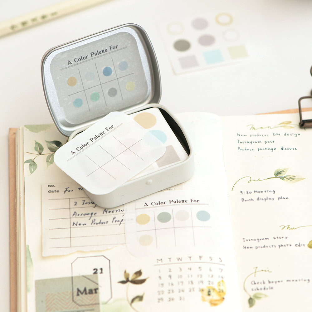 MU Mini Tin Palette Stickers - No.04